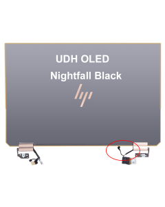 15.6" Touch Screen Assembly OLED UHD 3840x2160 Night Fall Black For HP Spectre X360 15-EB