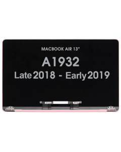 Screen Assembly for - Macbook Air 13" (A1932) Late 2018 (Not 2019) Rose Gold