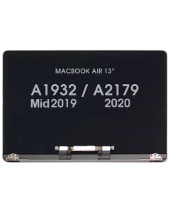 Screen Assembly for  - Macbook Air 13" (A2179) 2020 & (A1932) 2019 (Not 2018) Space Grey