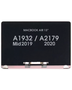 Screen Assembly for  - Macbook Air 13" (A2179) 2020 & (A1932) 2019 (Not 2018) Rose Gold