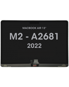 Screen Assembly For - MacBook Air 13" (A2681) 2022 M2 Space Grey