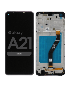 Samsung A21s Screen Assembly Black (Service Centre Part)
