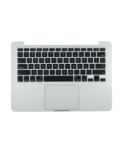 Top Cover Keyboard Assembly - Macbook Pro 13" (A1502) Late 2013 - Mid 2014 Silver